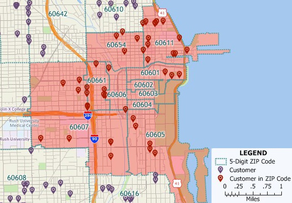 Zip Code Map Software Edithe Marchelle