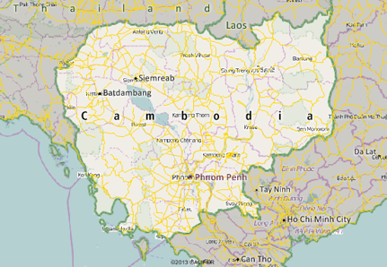 Cambodia Map