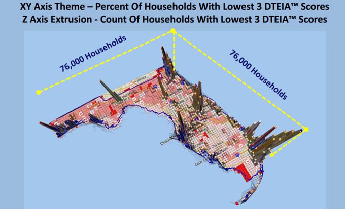 Map of DTEIA Scores in Florida