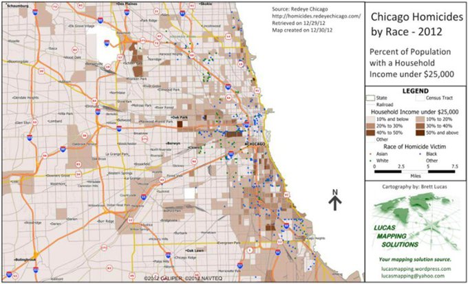 Chicago Homicide and Income Map