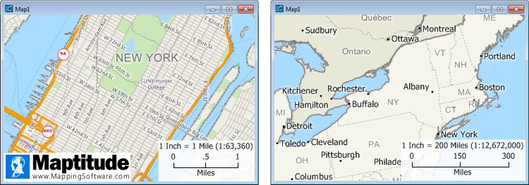 Difference between Small Scale Maps and Large Scale Maps. 