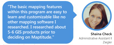 Maptitude 2017 continues to be a robust GIS software package that competes at all levels. - Brett Lucas