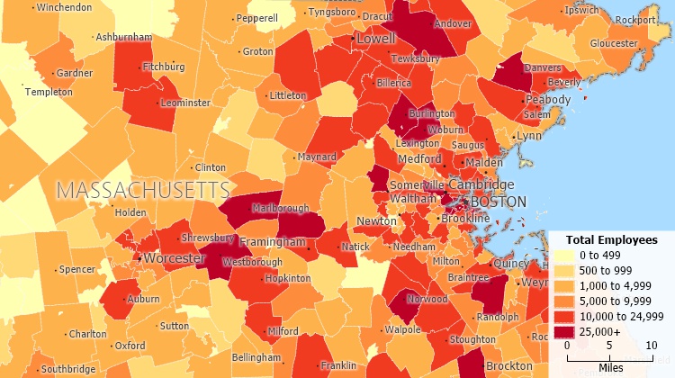 Business data analytics - ZIP Code business counts and payroll data