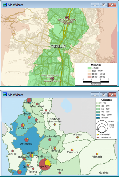 Sample Maptitude Colombia Maps