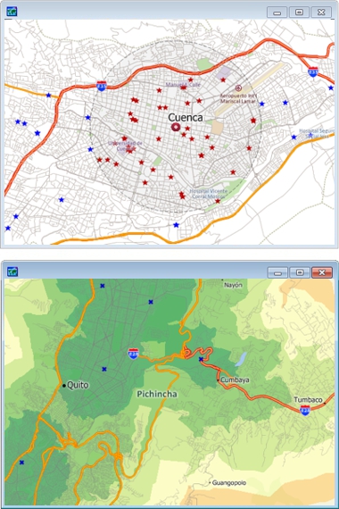 Sample Maptitude Ecuador GIS Maps