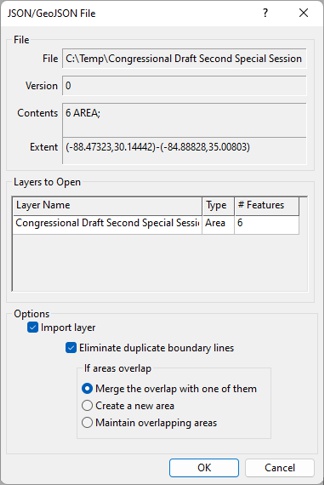 Maptitude for Redistricting GeoJSON