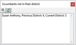 Incumbent check in Maptitude for Redistricting