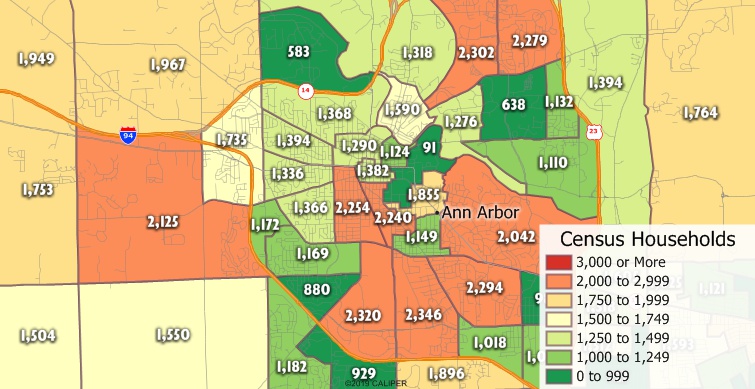 Census househlold counts