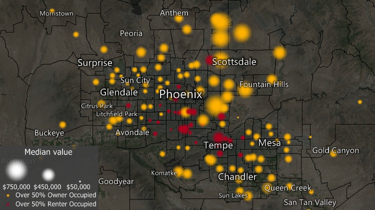 Maptitude 2019 map with imagery and new styles