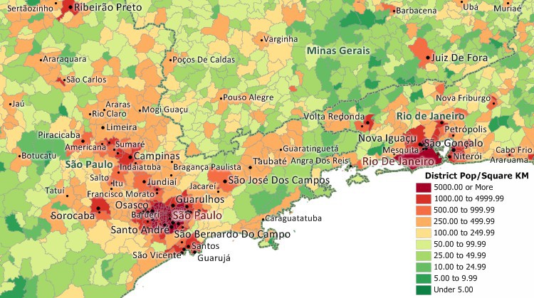 Maptitude Brazil Mapping Software