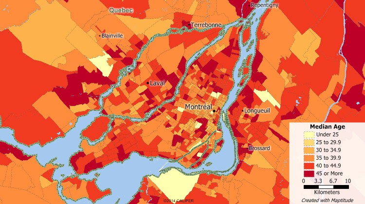 Maptitude Canada Mapping Software