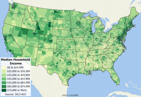 Income map