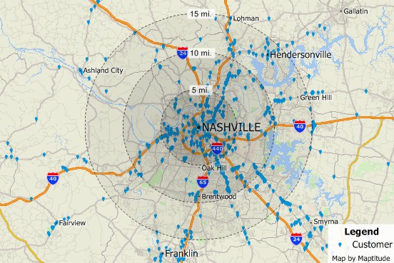 Map pinning software