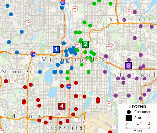 Filter features by geographic attributes, conditions, or a combination of the two