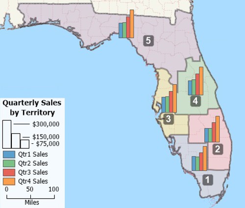 Build custom sales territories and districts