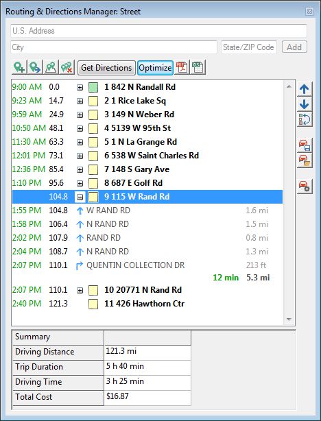 Maptitude routing software Route Manager