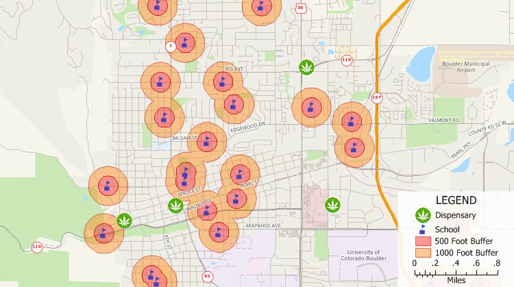 Marijuana Dispensary Location Mapping 
