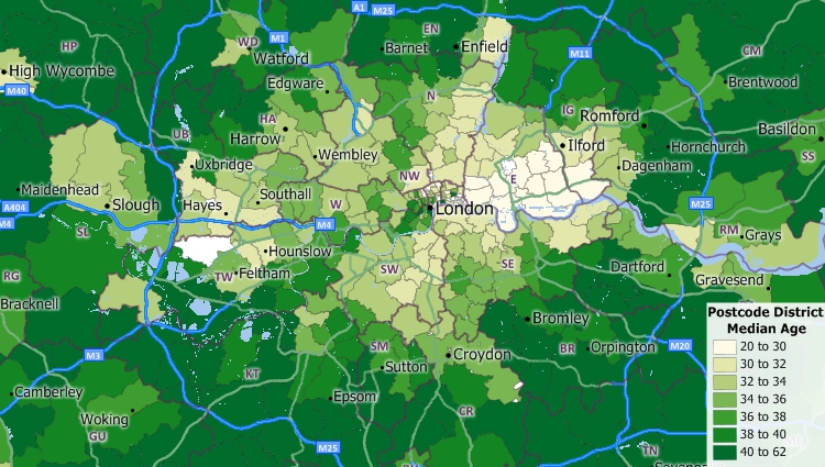 Maptitude UK Postcode Map Software