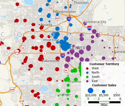 Map Excel data: Show your data from Excel in map views with colors, charts, dots, and more