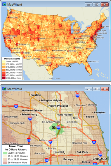 Sample Maptitude United States Maps