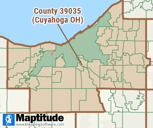 County Summary Level Sample Map