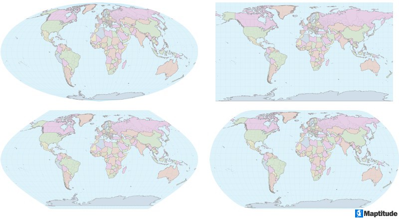 Using Map Projections with Maptitude