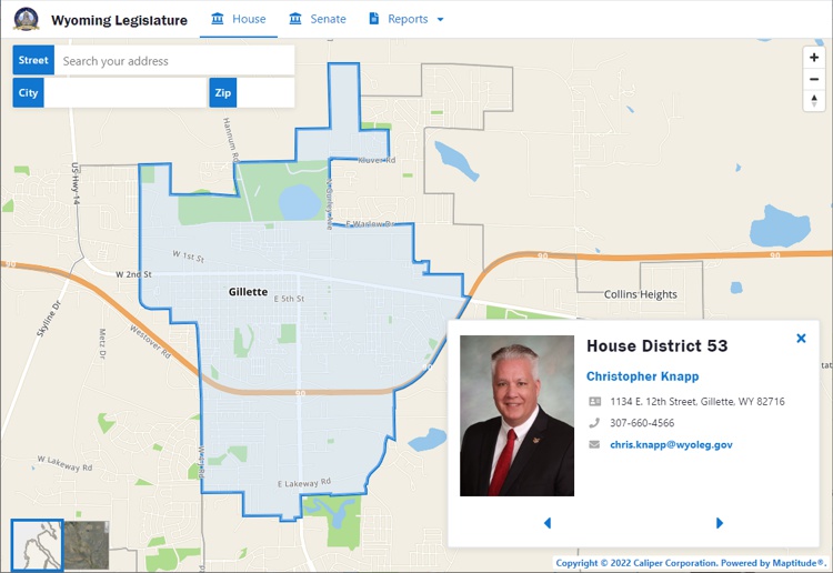 Wyoming Legislature Tool