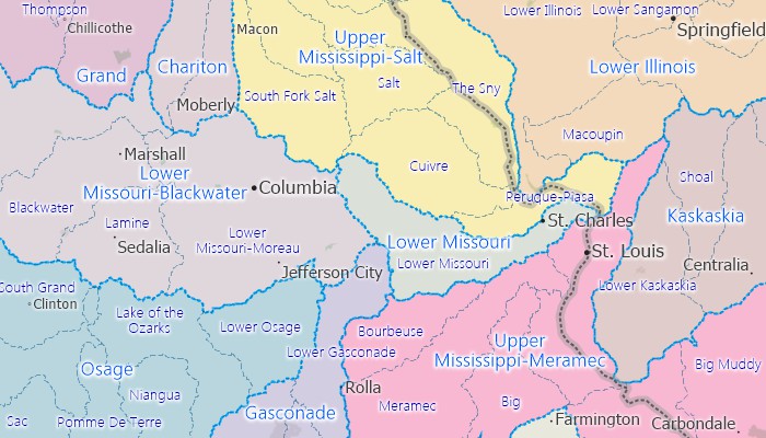 U.S. Watershed Map