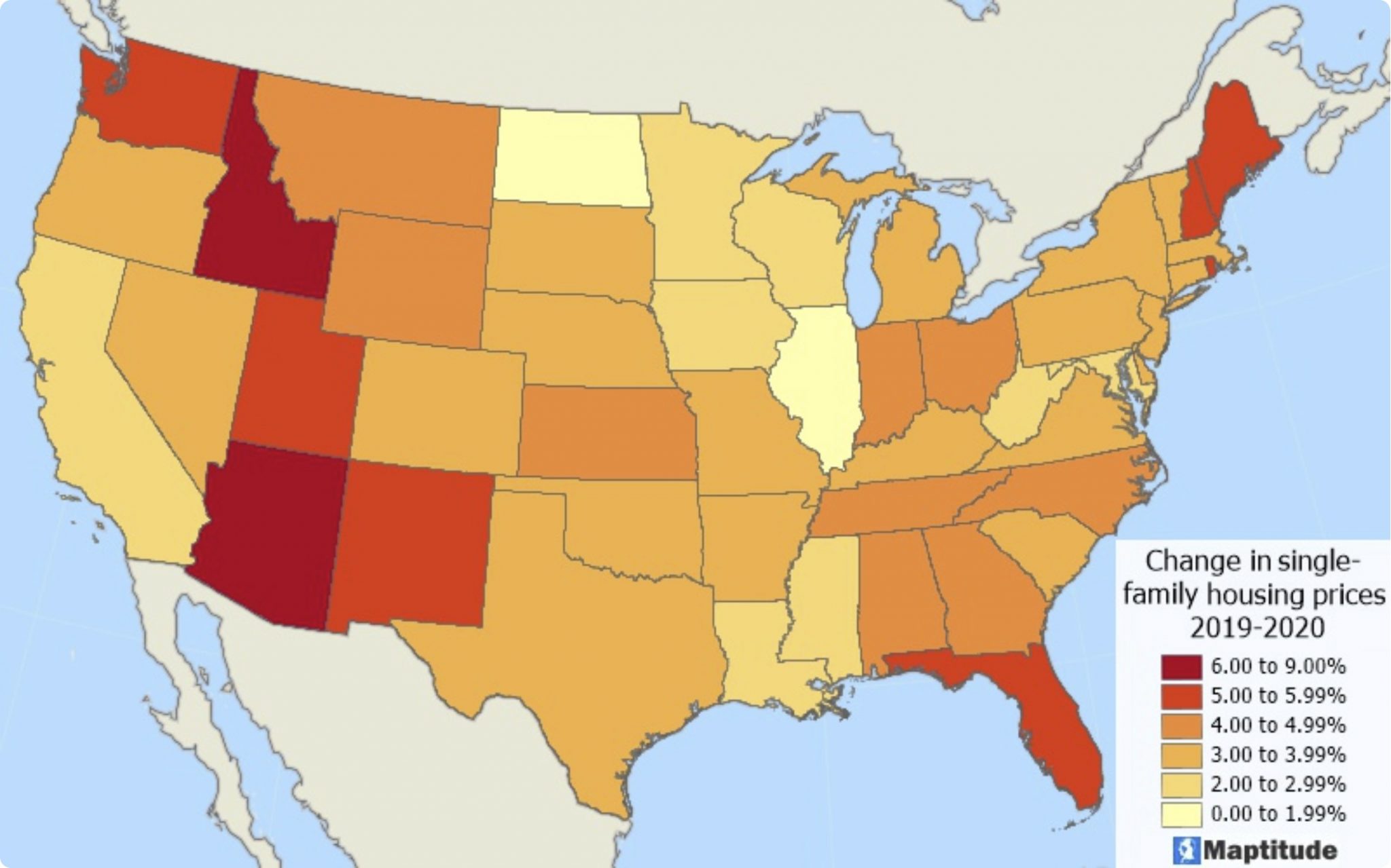 What Is the Housing Price Index and How Can I Map It? - Maptitude ...