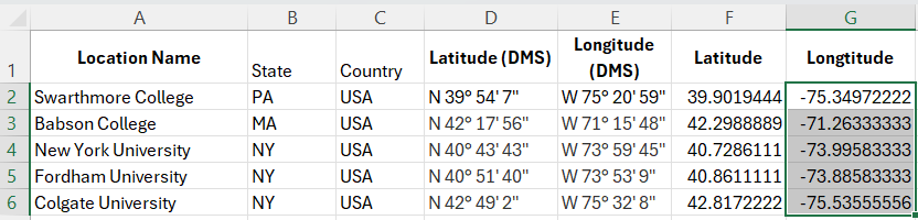 How Can I Convert DMS to Decimal Degrees? Complete Spreadsheet