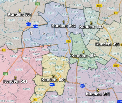 DACH territory map