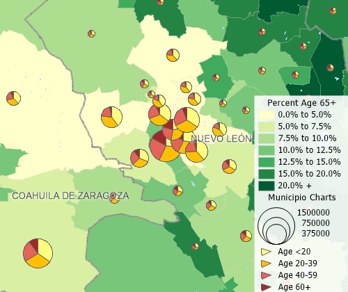 Create thematic maps with Maptitude Mexico map software