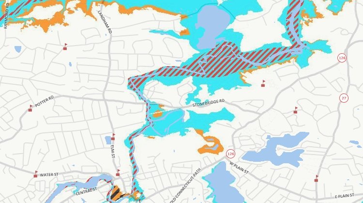 Maptitude satellite image download software WMS flood plain map