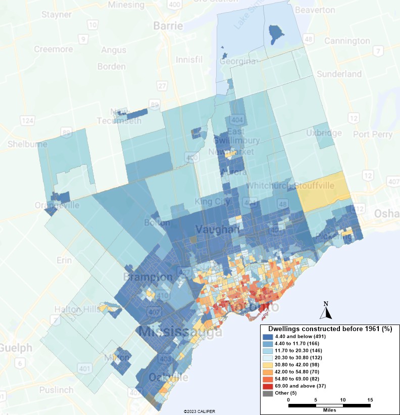 Age of Toronto housing