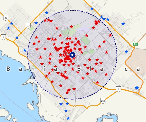 Map customers with Maptitude Argentina mapping software