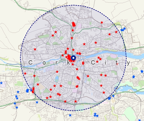 Map customers with Maptitude Ireland mapping software