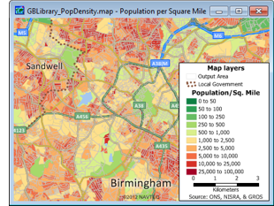 Sample Maptitude 2012 UK Map