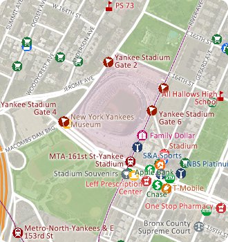 Maptitude business layers in Detroit, USA and Windsor, Canada