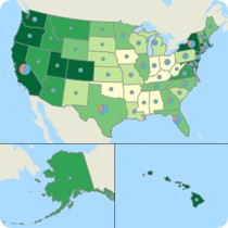 Layout with Alaska and Hawaii