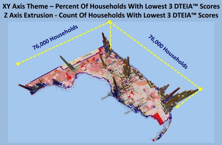 Map of DTEIA Scores