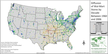 Spread of Wal-Mart Stores