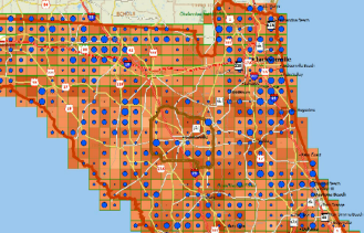 Maptitude map of hurricane risk