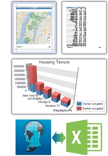 Maptitude reports and charts