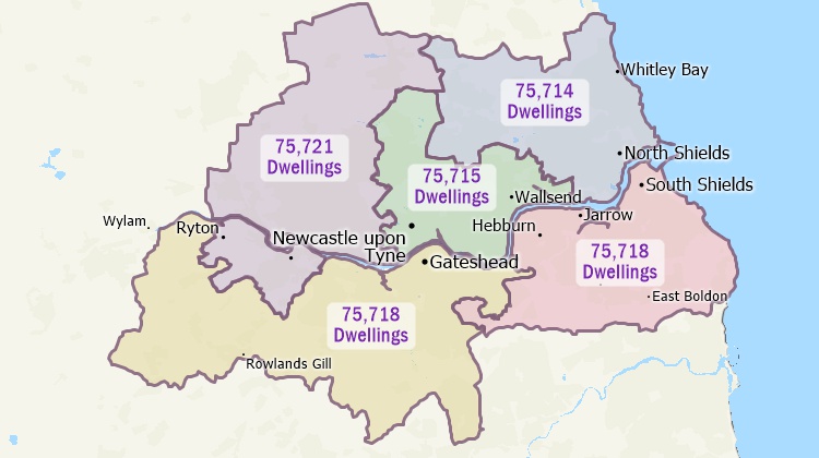 Territories based on demoraphics