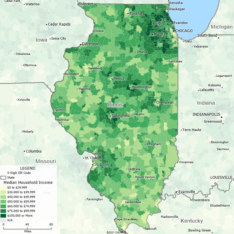 Maptitude Illinois Mapping Software