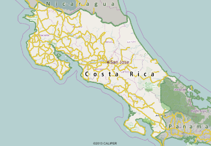 Costa Rica Map