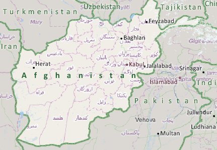 Afghanistan Map