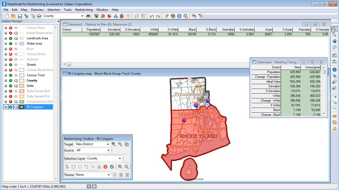 Creating a new redistricting plan