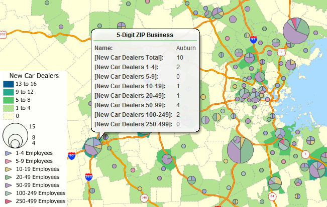 Caliper ZIP Code Business Data